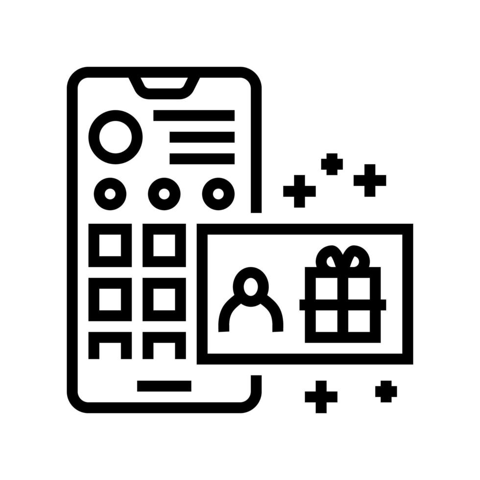 draw among subscribers line icon vector illustration