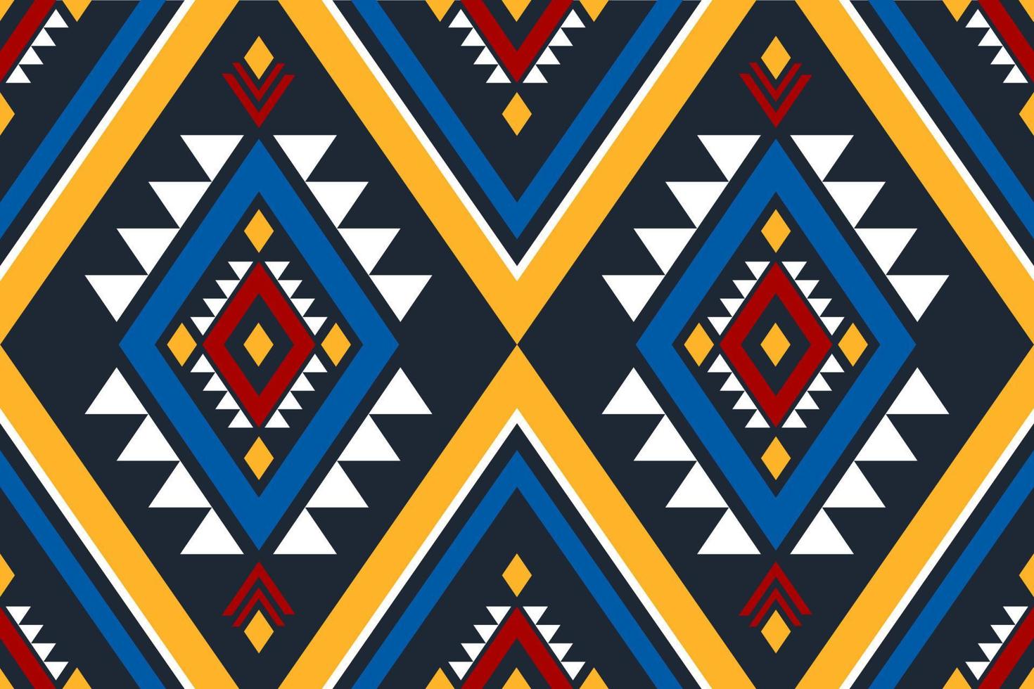 geométrico étnico oriental de patrones sin fisuras tradicional. diseño para fondo, papel tapiz, ilustración vectorial, textil, tela, ropa, batik, alfombra, bordado. vector