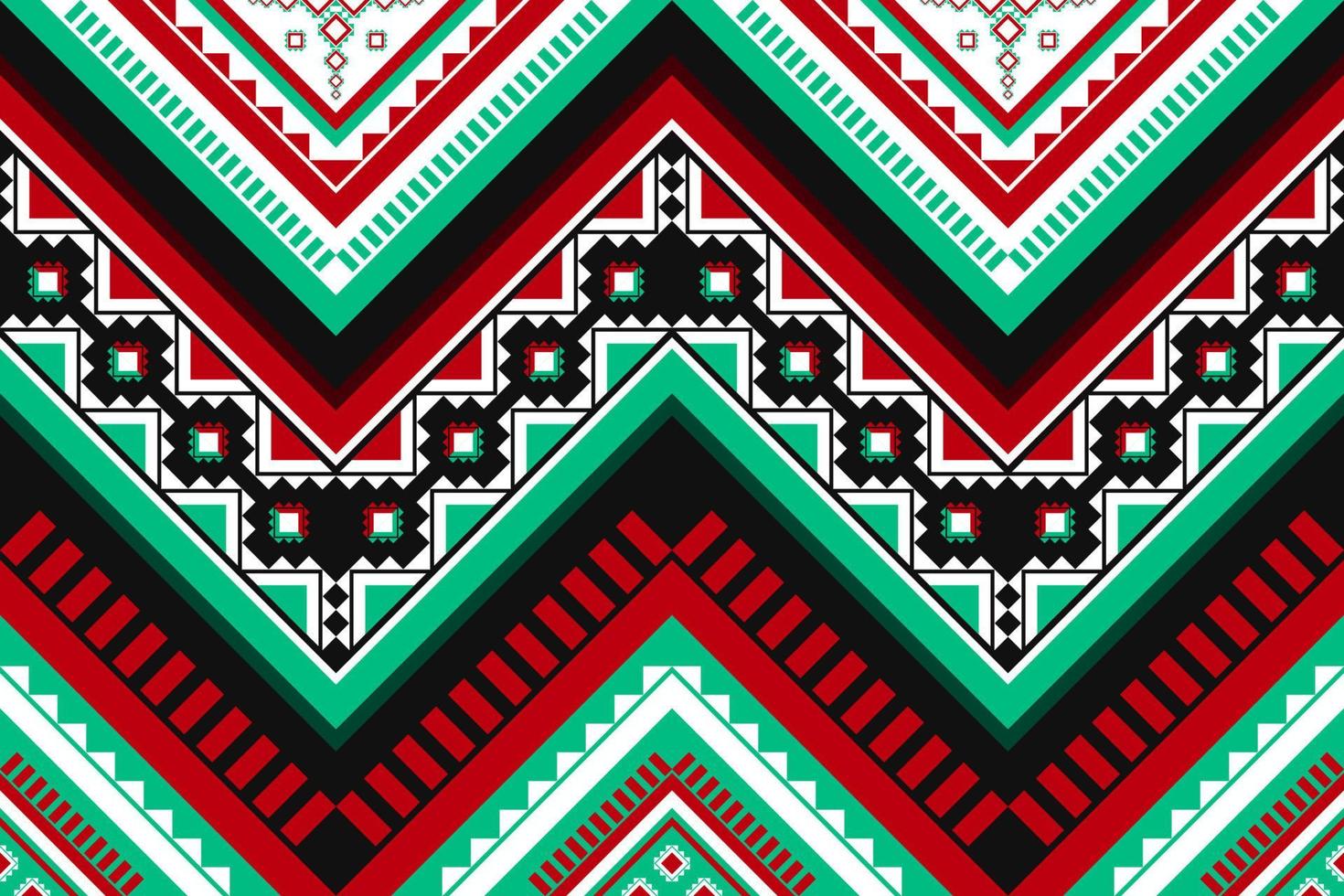 arte de patrón abstracto étnico. patrón impecable en estilo tribal, bordado folclórico y mexicano. rayas geométricas. diseño para fondo, papel tapiz, ilustración vectorial, tela, ropa, alfombra. vector