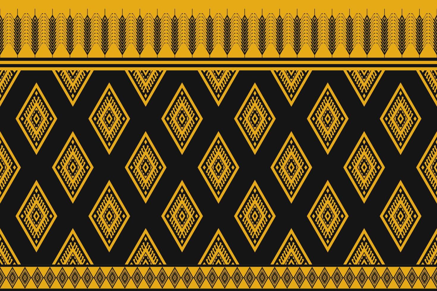 arte de patrón amarillo abstracto étnico. patrón impecable en estilo tribal, bordado folclórico y mexicano. rayas geométricas. diseño para fondo, papel tapiz, ilustración vectorial, tela, ropa, alfombra vector