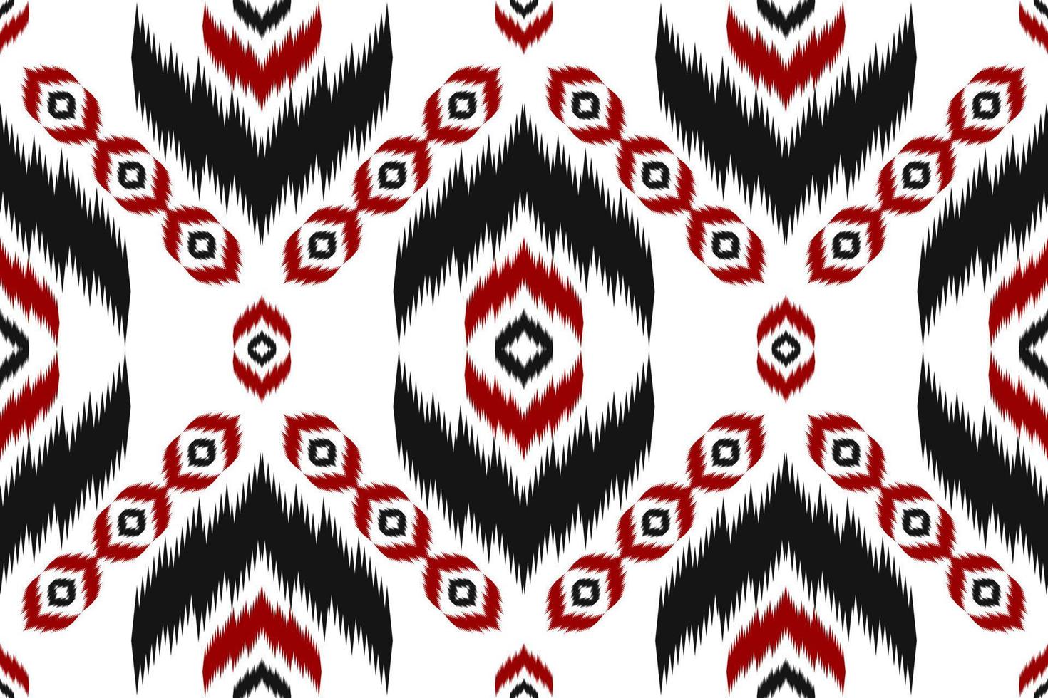 arte de patrones étnicos abstractos. patrón sin costuras ikat en tribal. diseño para fondo, papel tapiz, ilustración vectorial, tela, ropa, alfombra, bordado. vector