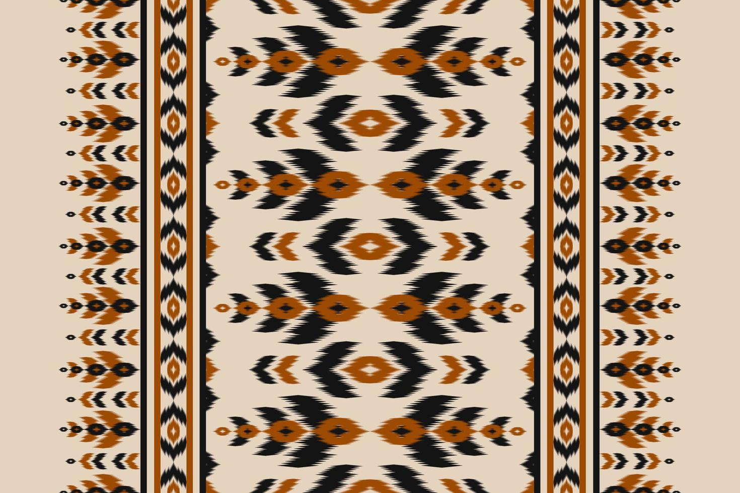 Ikat seamless pattern in tribal. Abstract ethnic pattern art. Oriental style. Design for background, wallpaper, vector illustration, textile, fabric, clothing, carpet, embroidery.