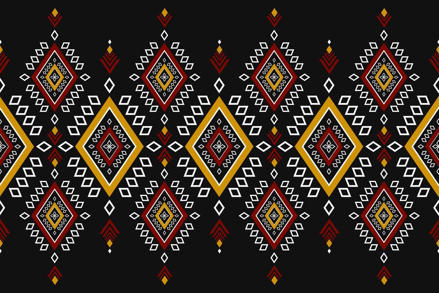 Beautiful ethnic pattern art. Geometric seamless pattern in tribal, folk embroidery, and Mexican style. Design for background, wallpaper, vector illustration, textile, fabric, clothing, carpet.