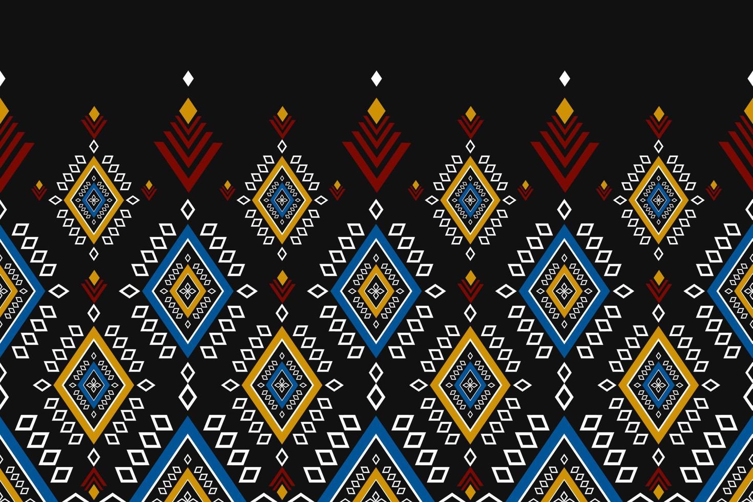 Abstract ethnic pattern art. Geometric seamless pattern in tribal, folk embroidery, and Mexican style. Design for background, wallpaper, vector illustration, textile, fabric, clothing, carpet.