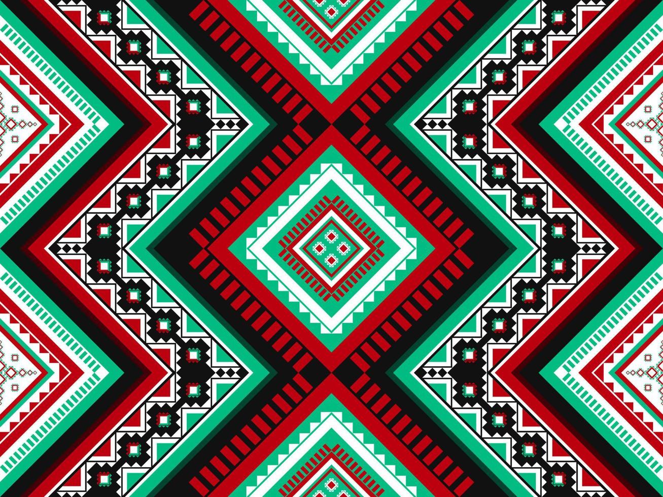 Ethnic abstract pattern art. Seamless pattern in tribal, folk embroidery, and Mexican style. Geometric striped. Design for background, wallpaper, vector illustration, fabric, clothing, carpet.