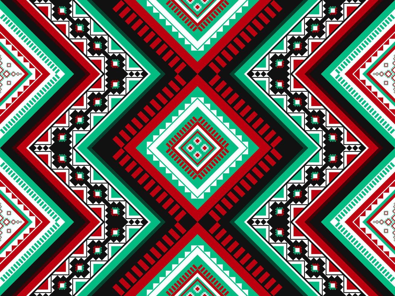 Ethnic abstract pattern art. Seamless pattern in tribal, folk embroidery, and Mexican style. Geometric striped. Design for background, wallpaper, vector illustration, fabric, clothing, carpet.