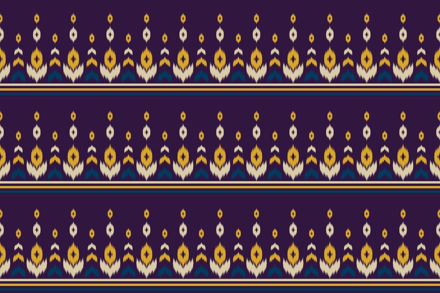 Ikat ethnic seamless pattern traditional. Peruvian striped style. Design for background, wallpaper, illustration, textile, fabric, clothing, batik, carpet, embroidery. vector