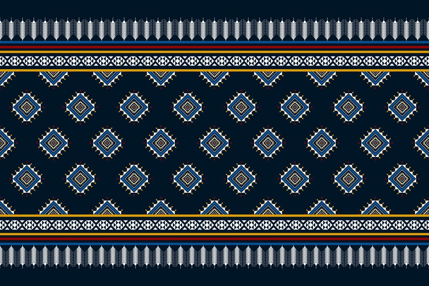patrón étnico abstracto tradicional. patrón geométrico en tribal. decoración de bordes. diseño para fondo, papel tapiz, ilustración vectorial, textil, tela, ropa, batik, alfombra, bordado. vector