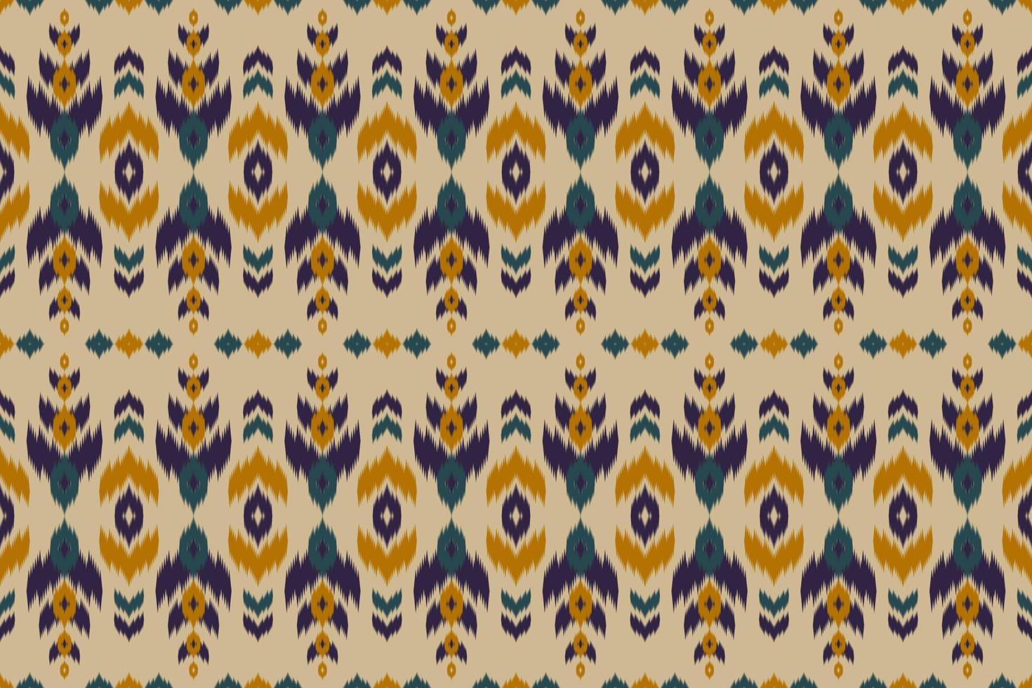 Ikat seamless pattern in tribal. Abstract ethnic pattern art. Design for background, wallpaper, vector illustration, fabric, clothing, carpet, embroidery.