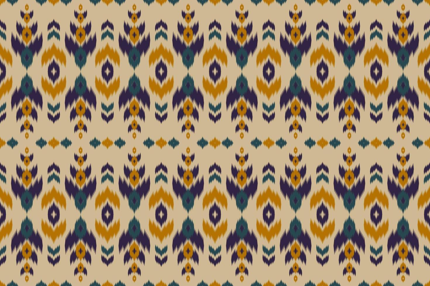 Ikat seamless pattern in tribal. Abstract ethnic pattern art. Design for background, wallpaper, vector illustration, fabric, clothing, carpet, embroidery.