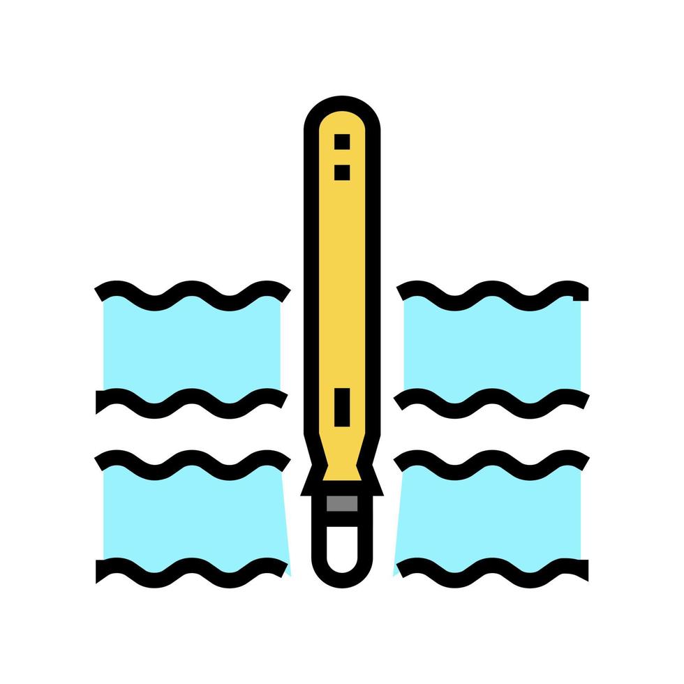 diver float color icon vector illustration sign