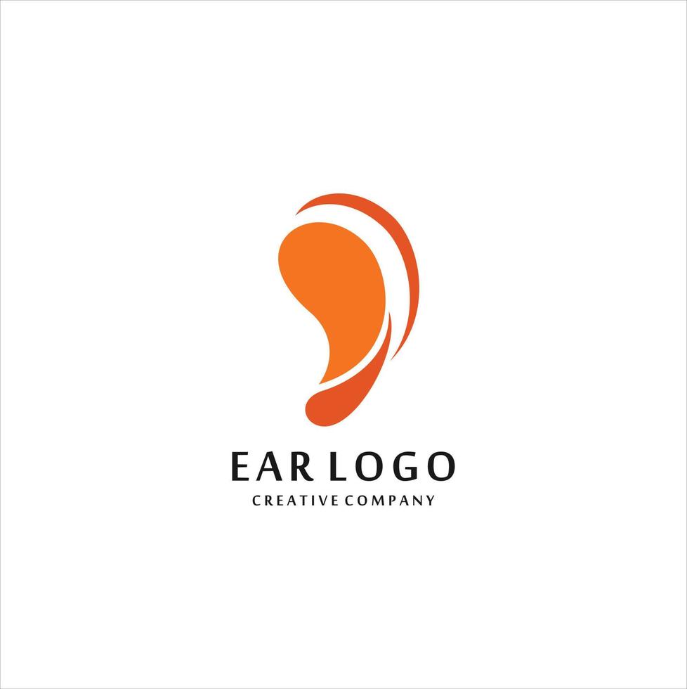 Vector Design of Modern Ear Logo Icons, logo design inspiration