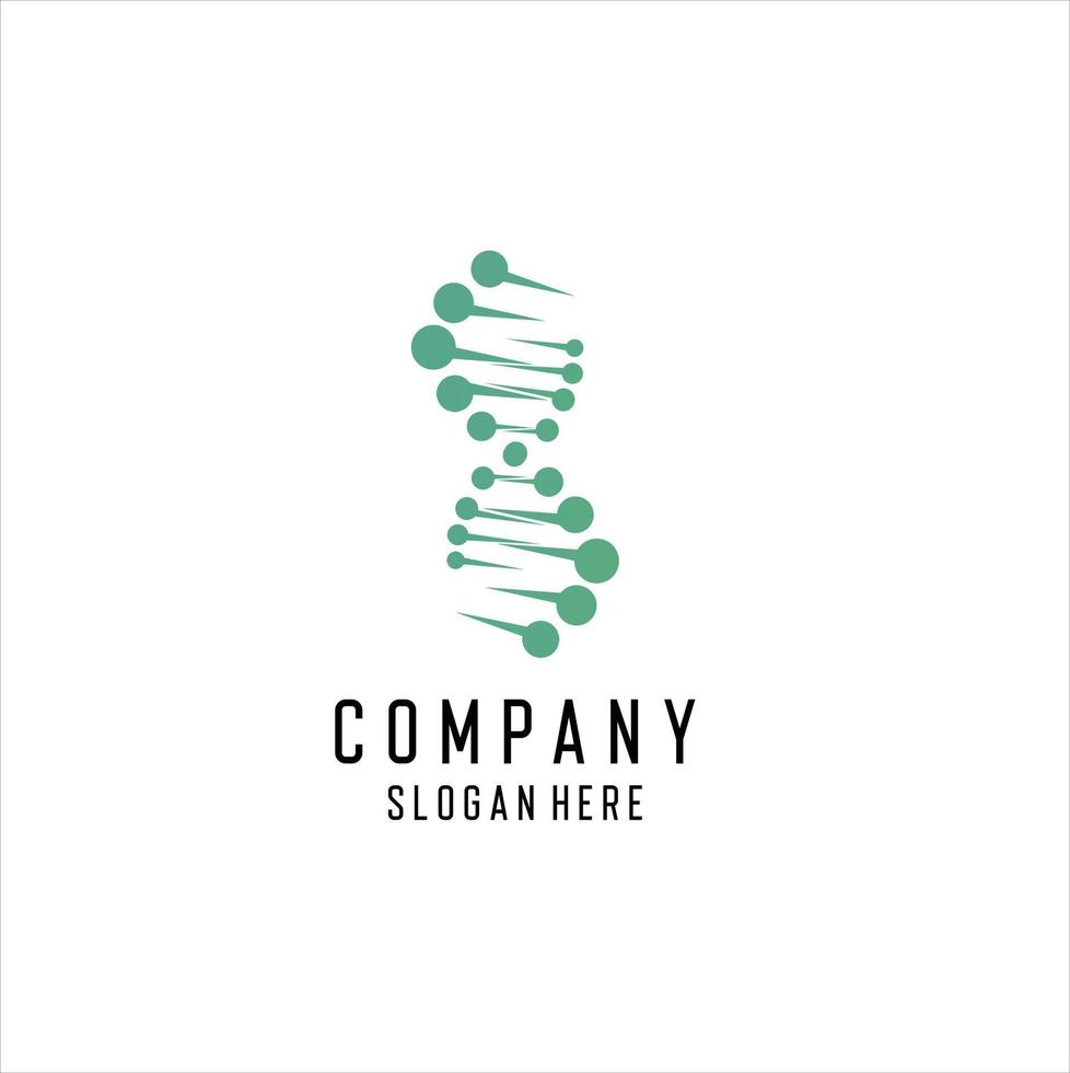 DNA logo design template.icon for science technology vector