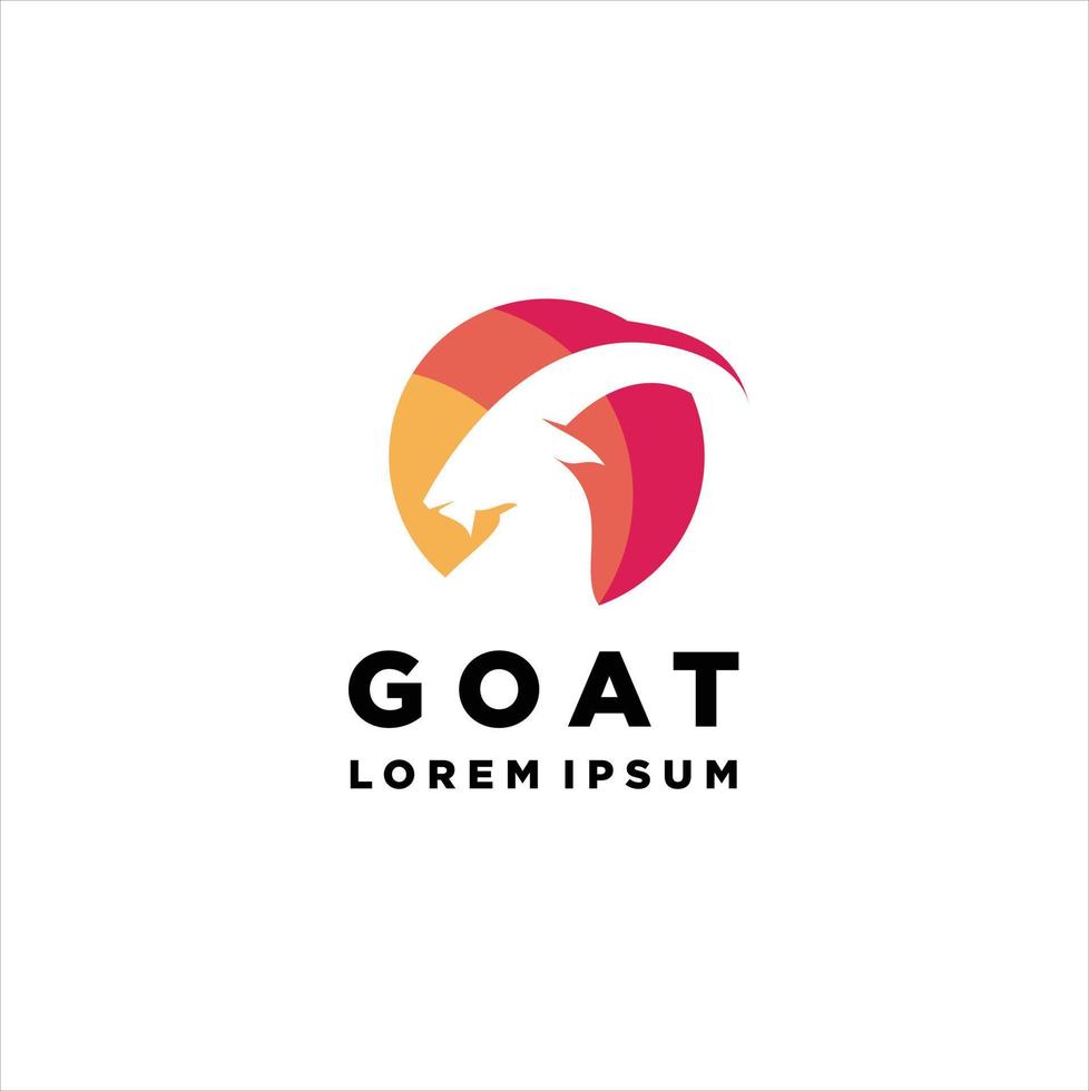 Goat Logo Template vector