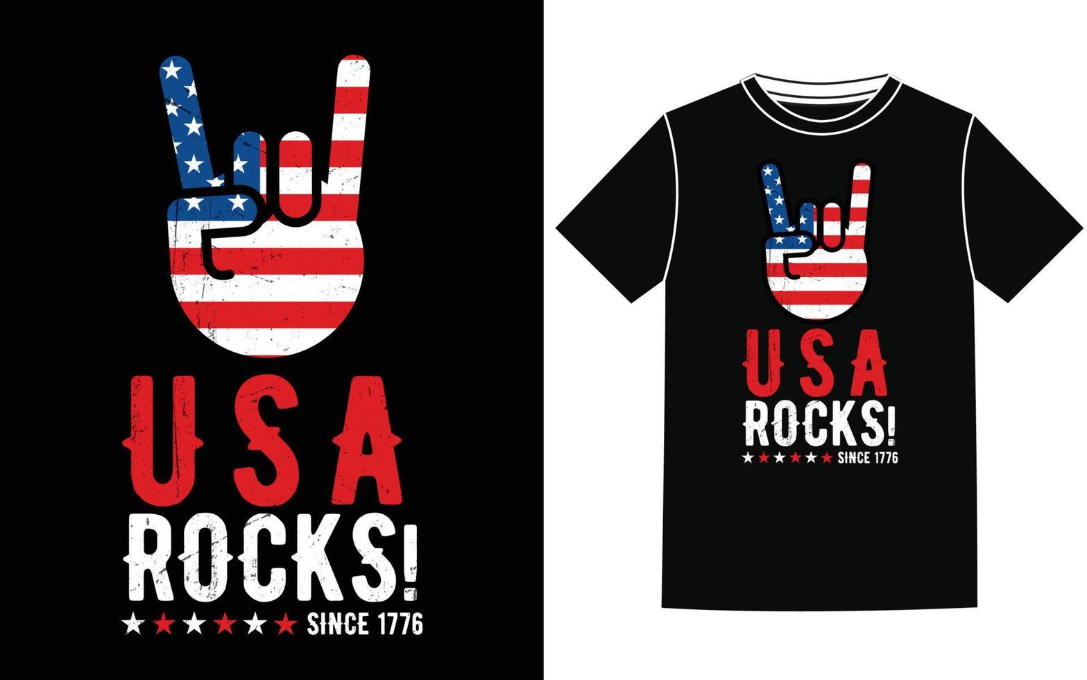 USA independence T-shirt design vector