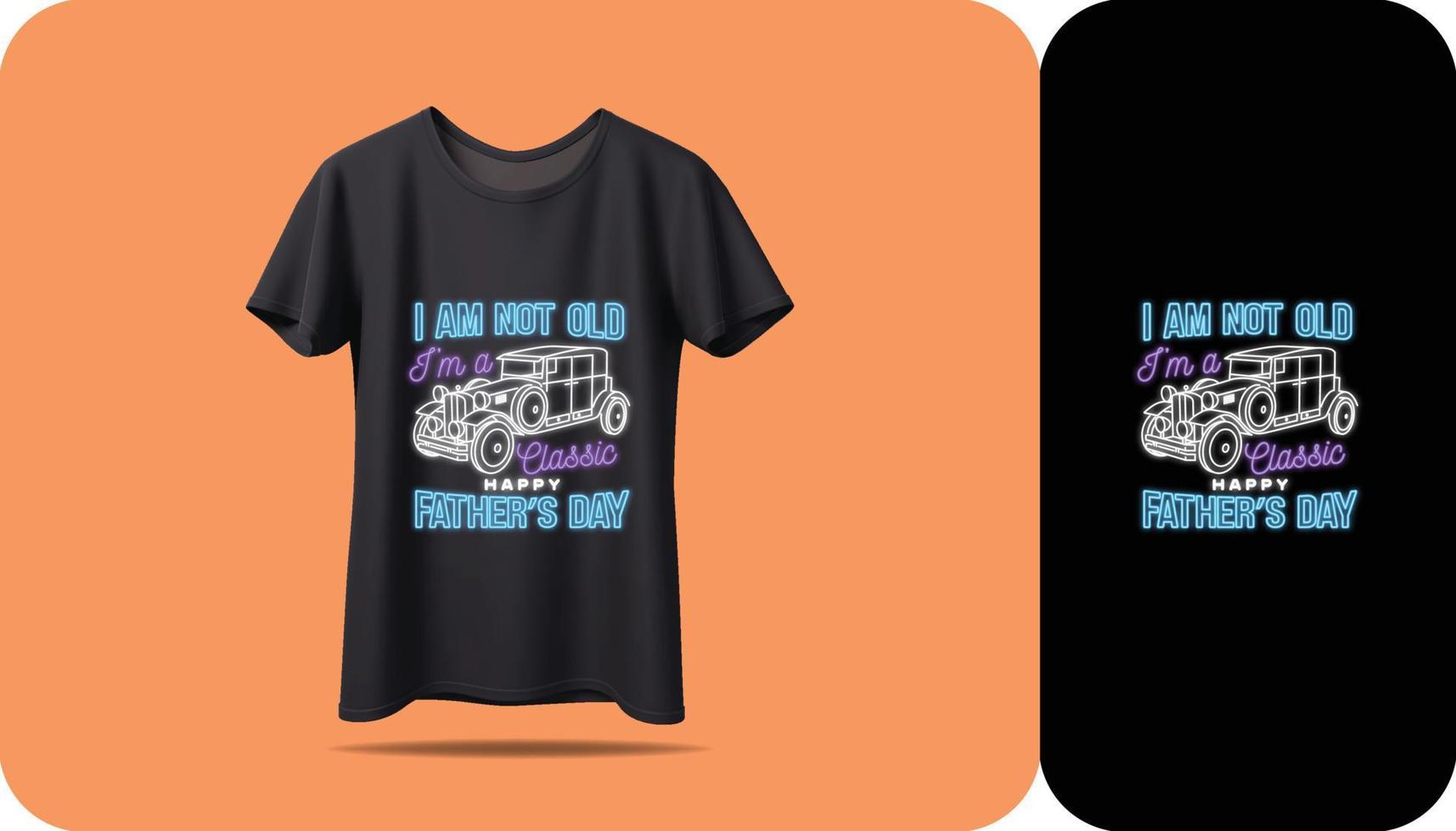 Happy father's day t-shirt vector mockup print design for men's. Father's day quotes. Daddy t-shirt