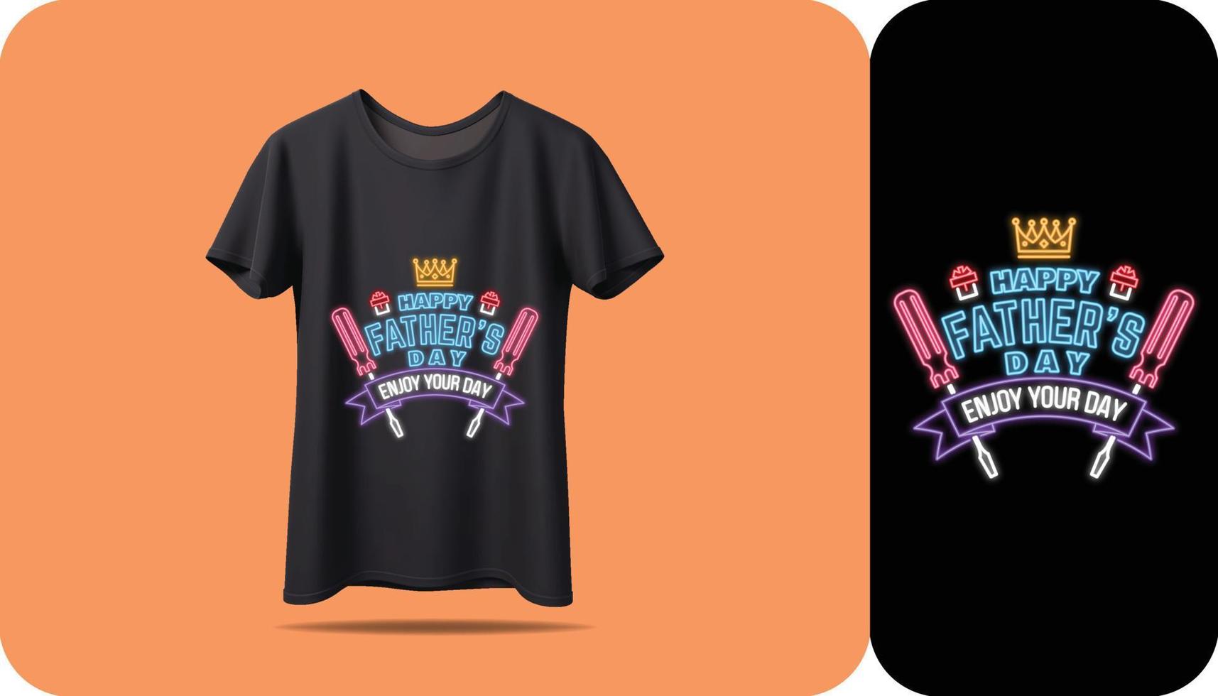 Happy father's day t-shirt vector mockup print design for men's. Father's day quotes. Daddy t-shirt