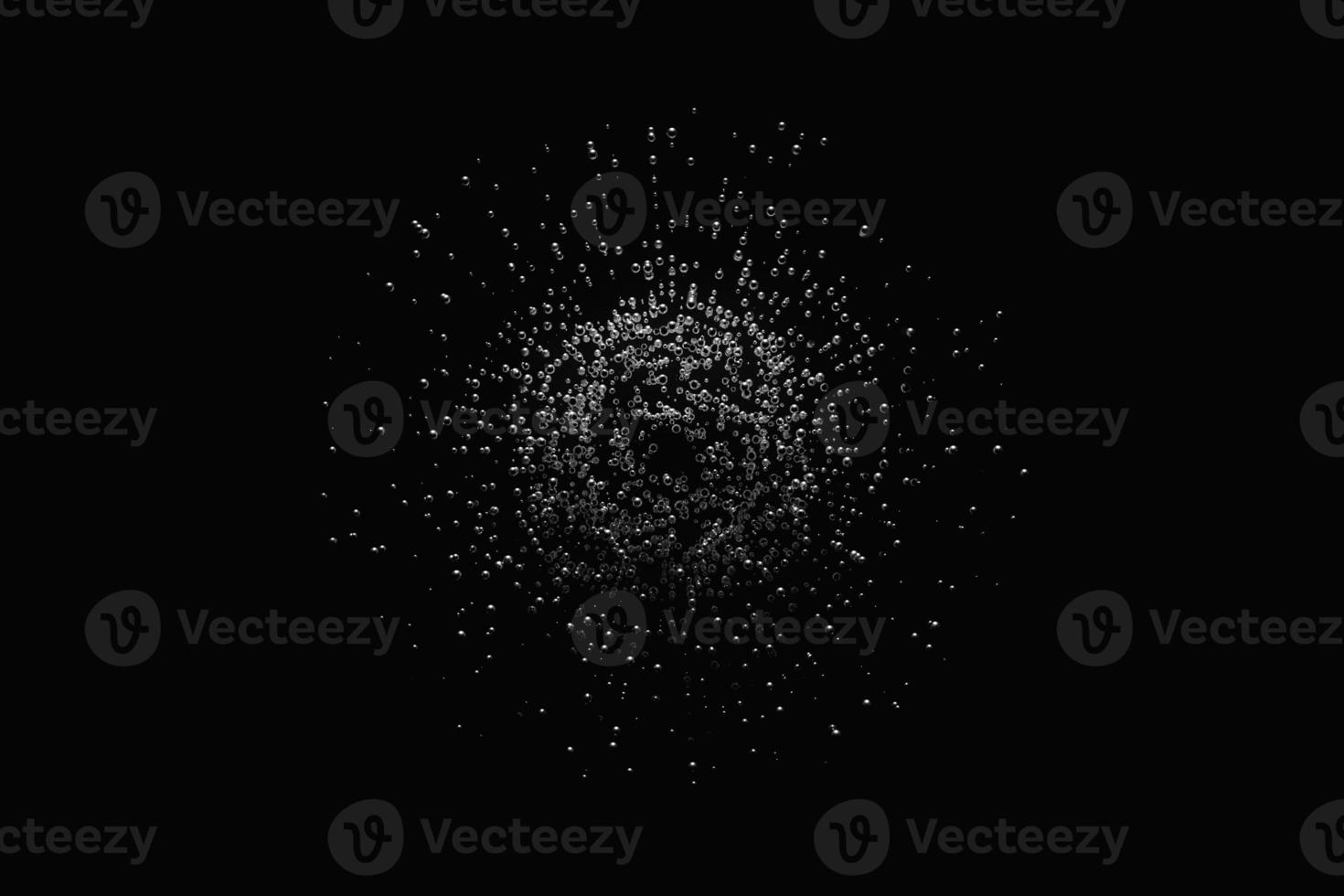 3d illustration of a transparent ball, consisting of a large number of balls , lins. Futuristic, abstract modeling.Cybernetic ball shape photo