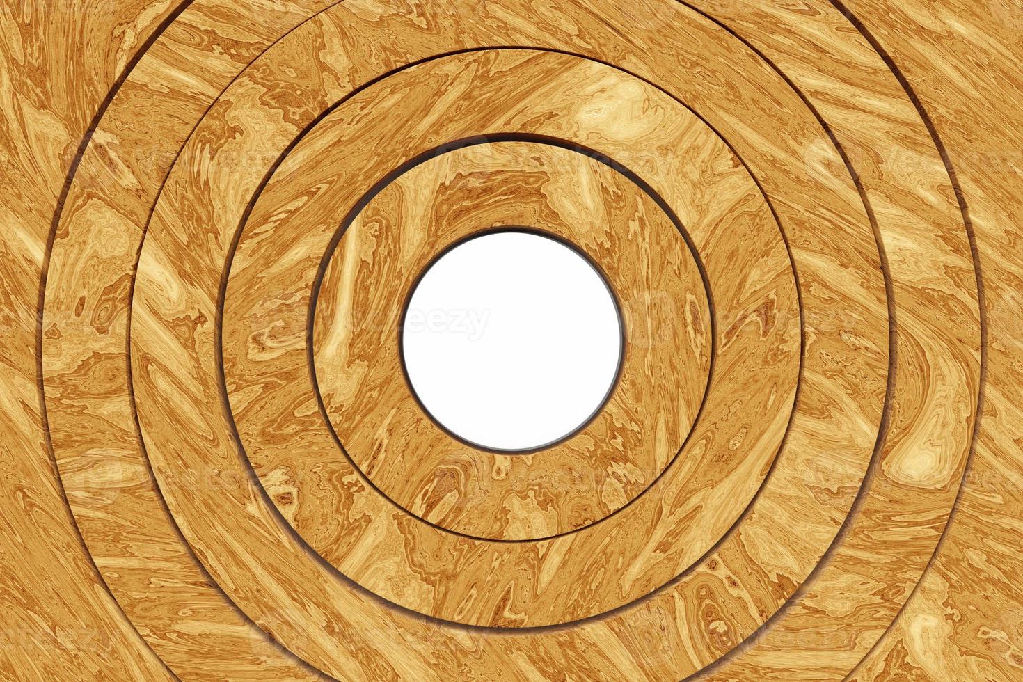 3D rendering abstract   brown   round fractal, portal. Round spiral. photo