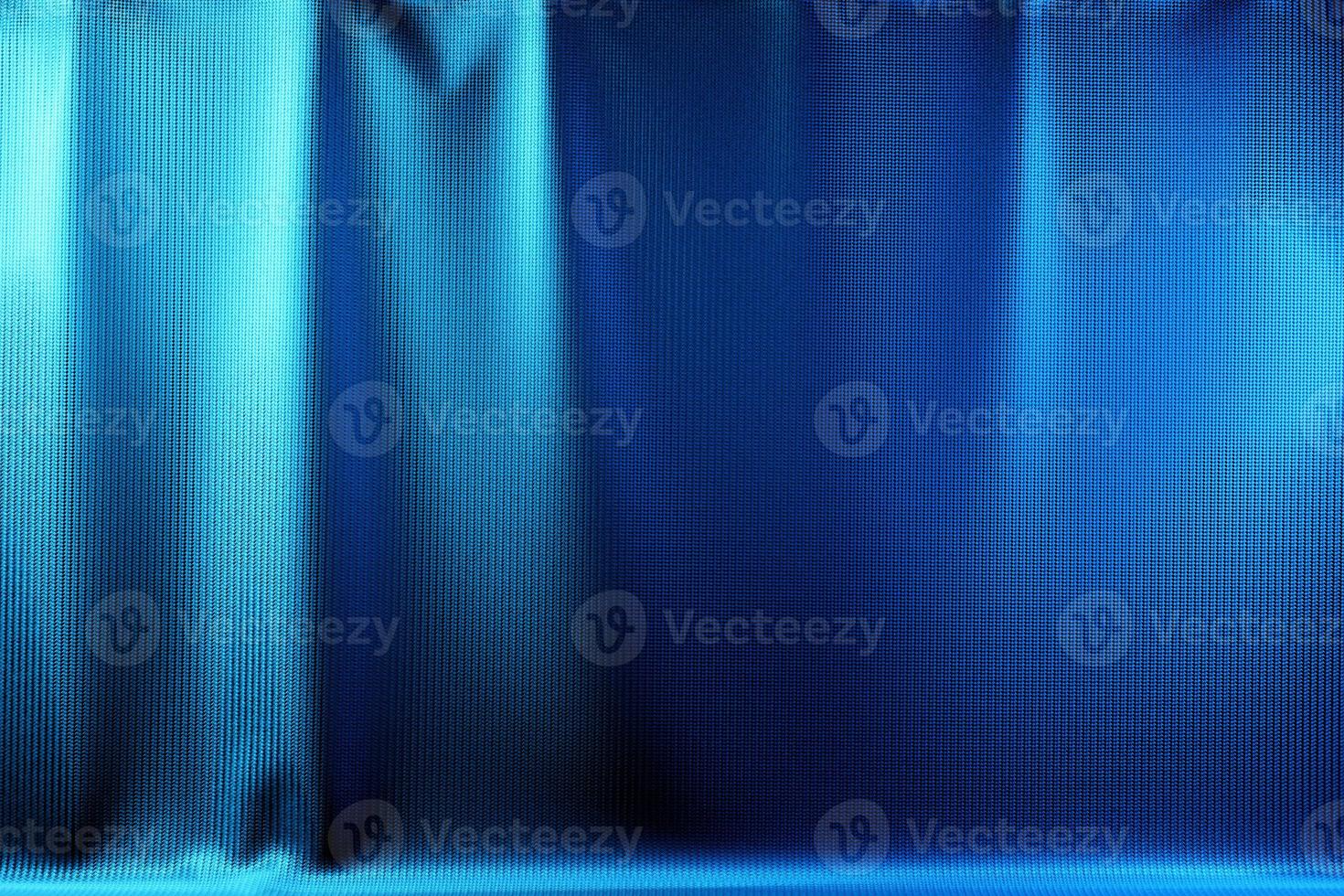 3d illustration of  blue   glowing  cloth.  fabric wave, elegant textile photo