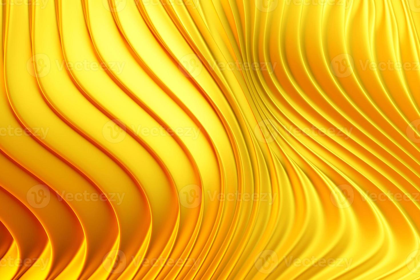 3d illustration of   yellow  glowing color lines.  Technology geometry  background. photo