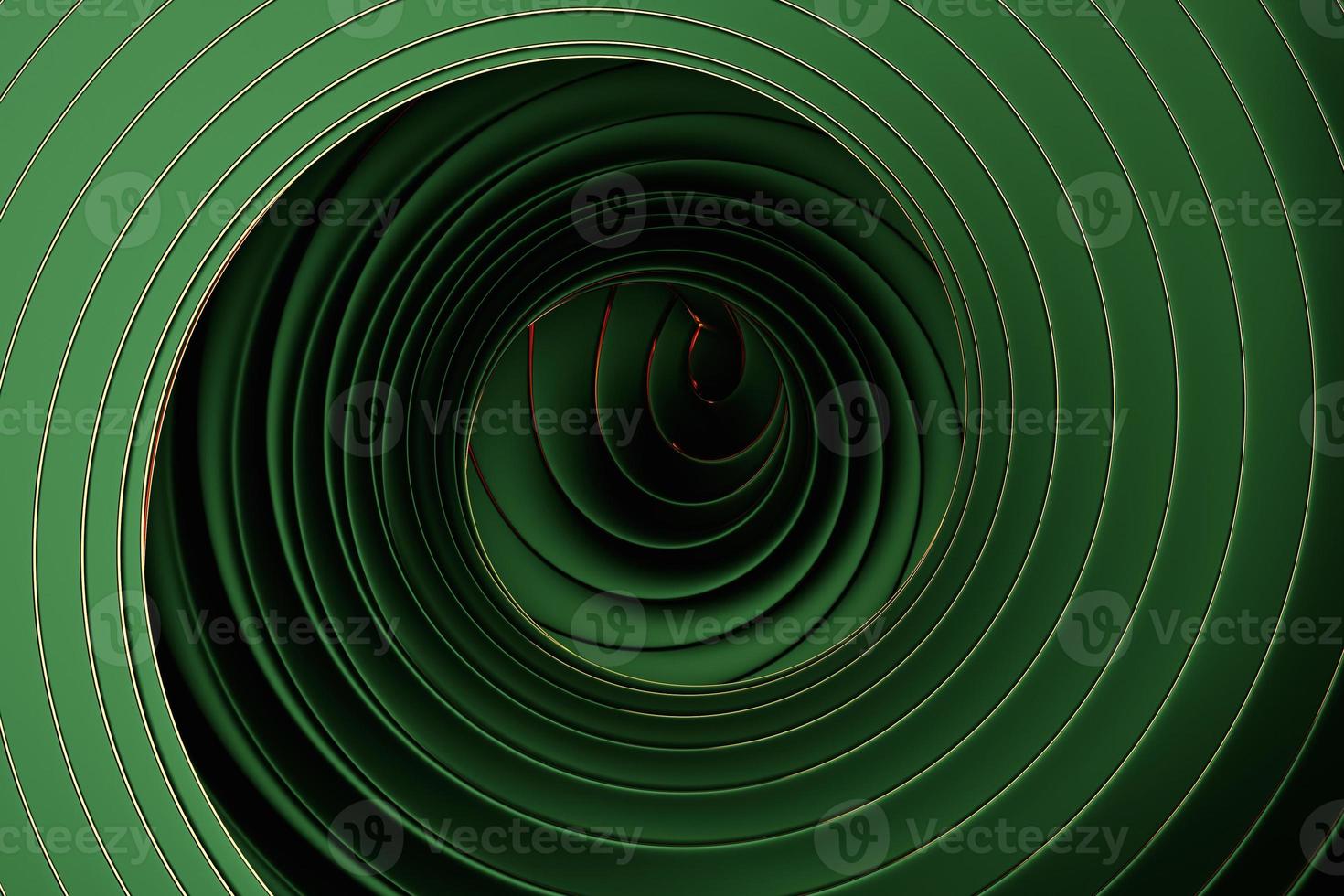 3d illustration of   green round,  polygones.Set of shapes on monocrome background, pattern. Geometry  background photo