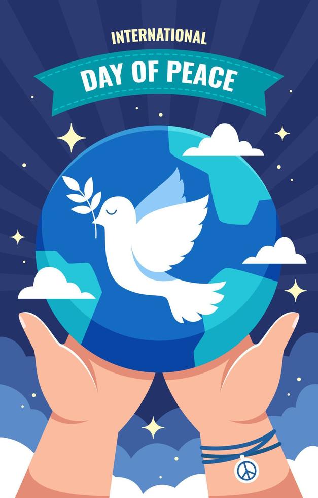 International Day of Peace Poster Celebration vector