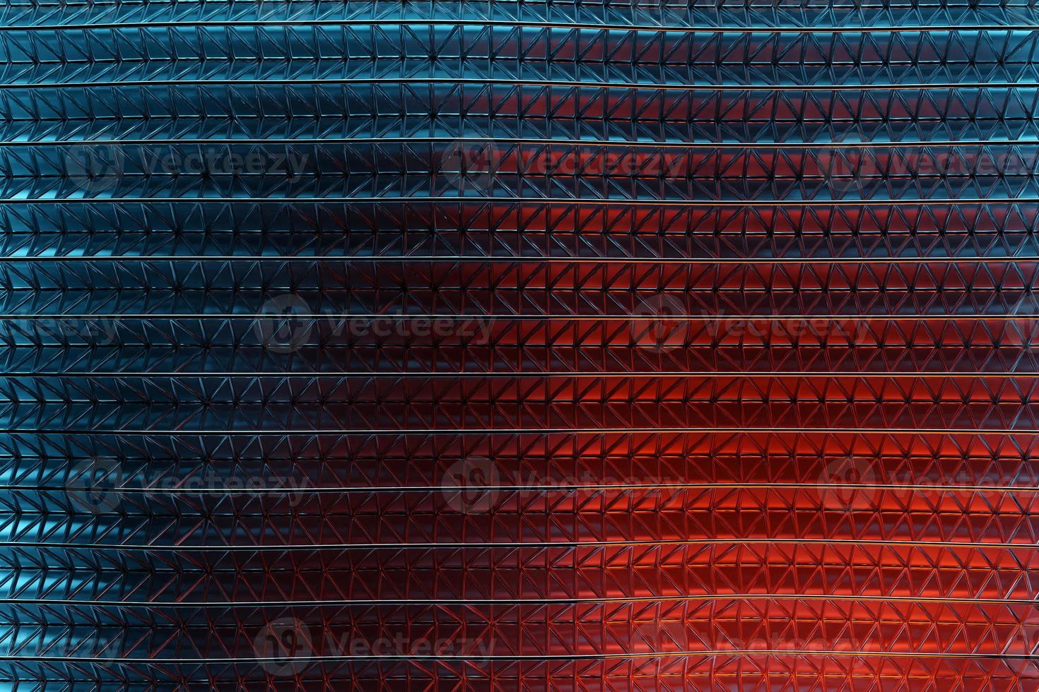 Blue and  red  horizontal stripes, patterns. Modern striped backgrounds. Lines of variable thickness. 3D illustration photo