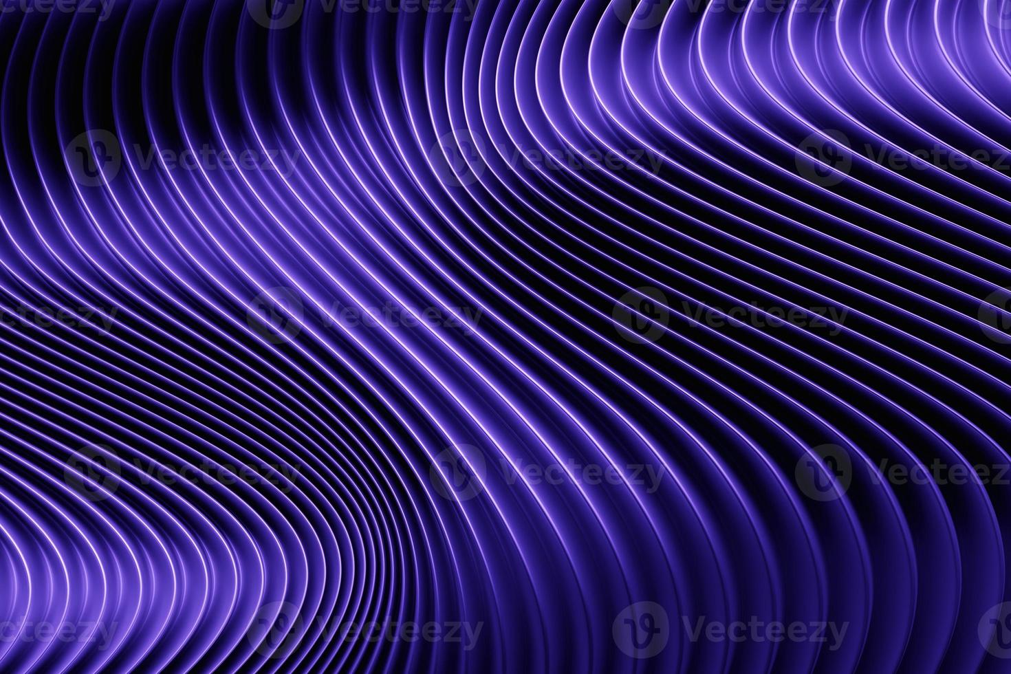 Abstract  gradient and geometric stripes pattern. Linear purple   pattern, 3D illustration. photo