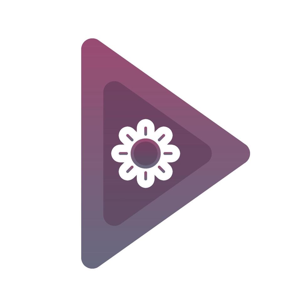 sun play logo gradient design template icon element vector