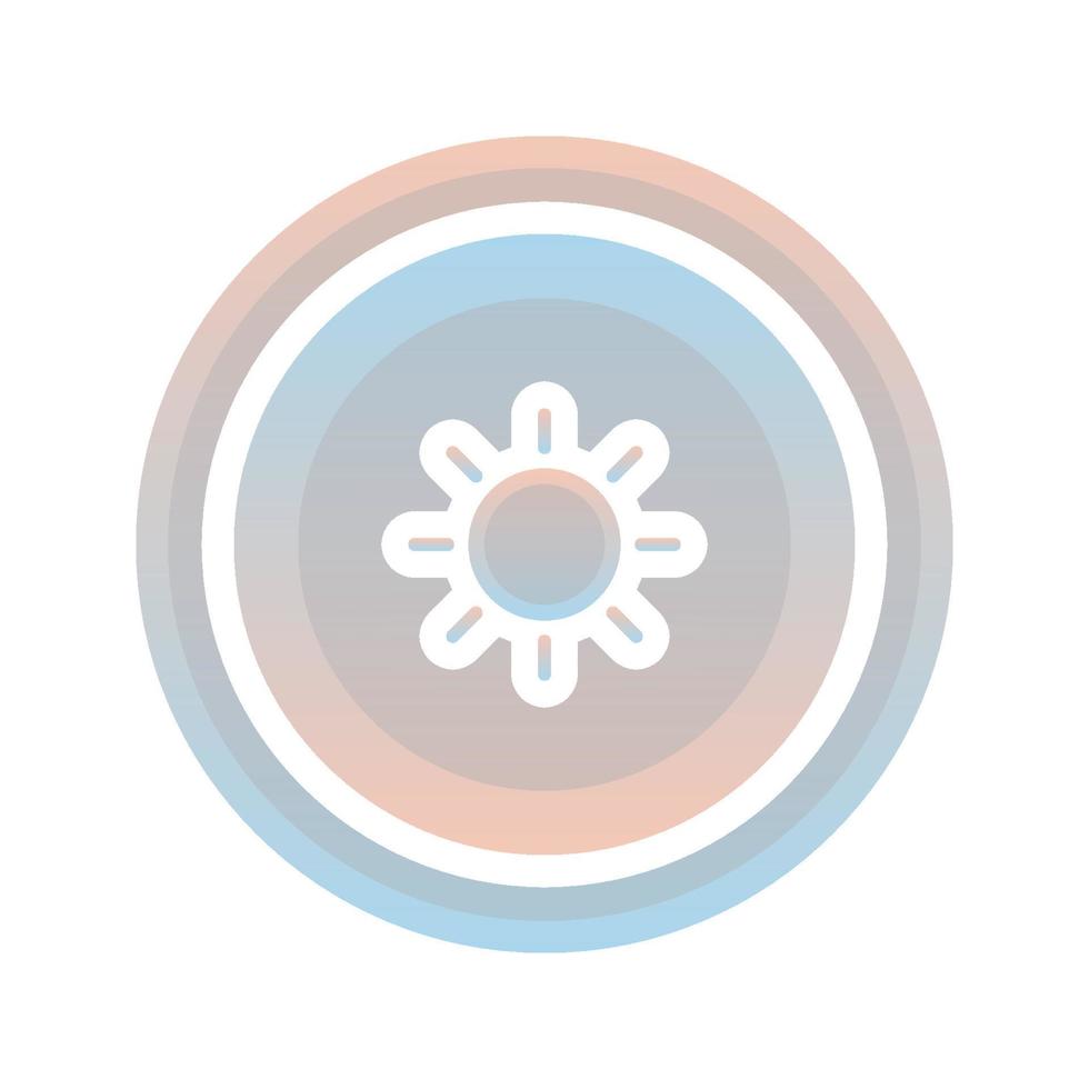 sun coin logo gradient design template icon element vector