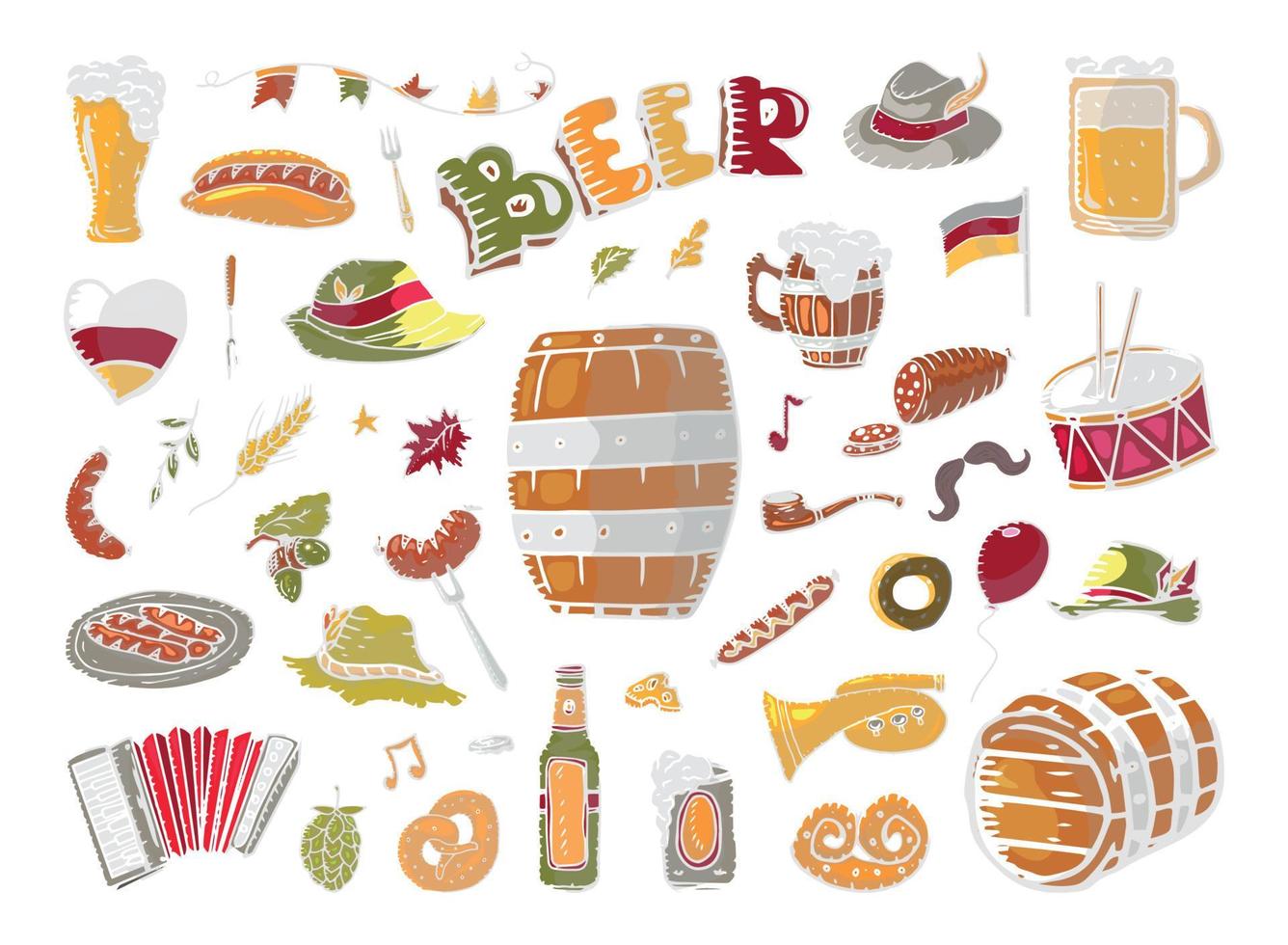 Set of Oktoberfest vector