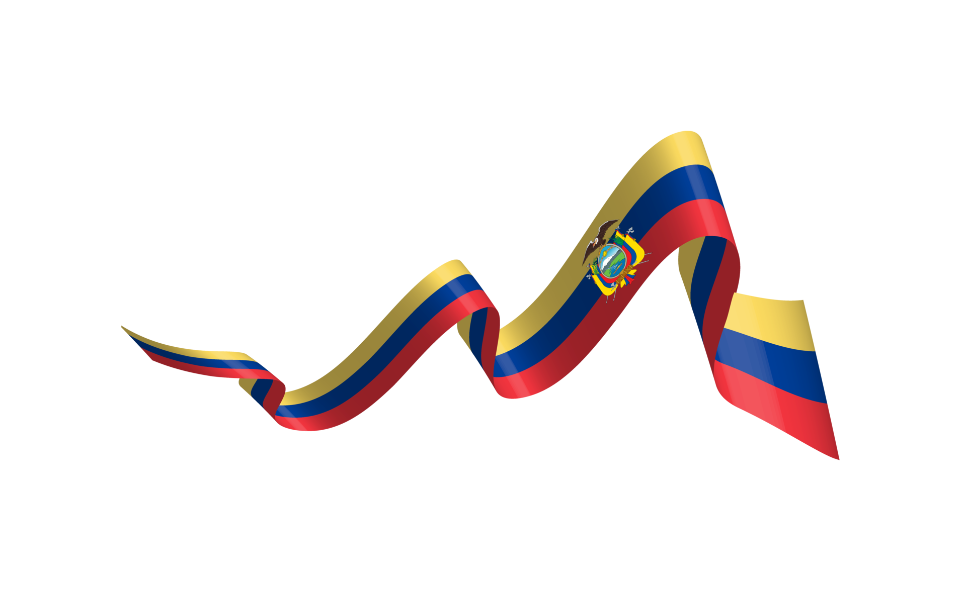 sventola-del-nastro-della-bandiera-dell-ecuador-10170815-png