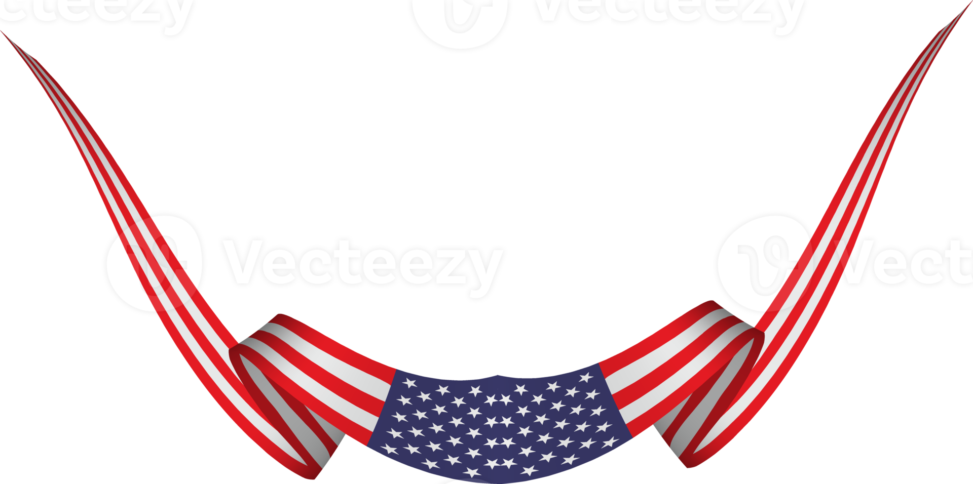 American flag ribbon png