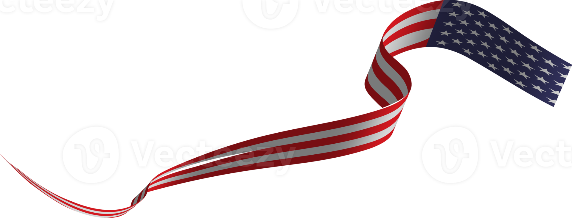 American flag ribbon png