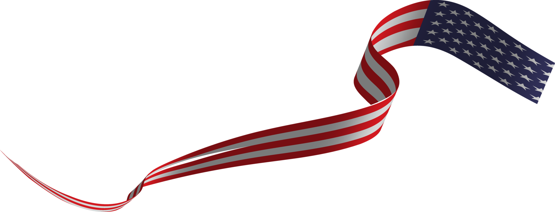 American flag ribbon 10170863 PNG