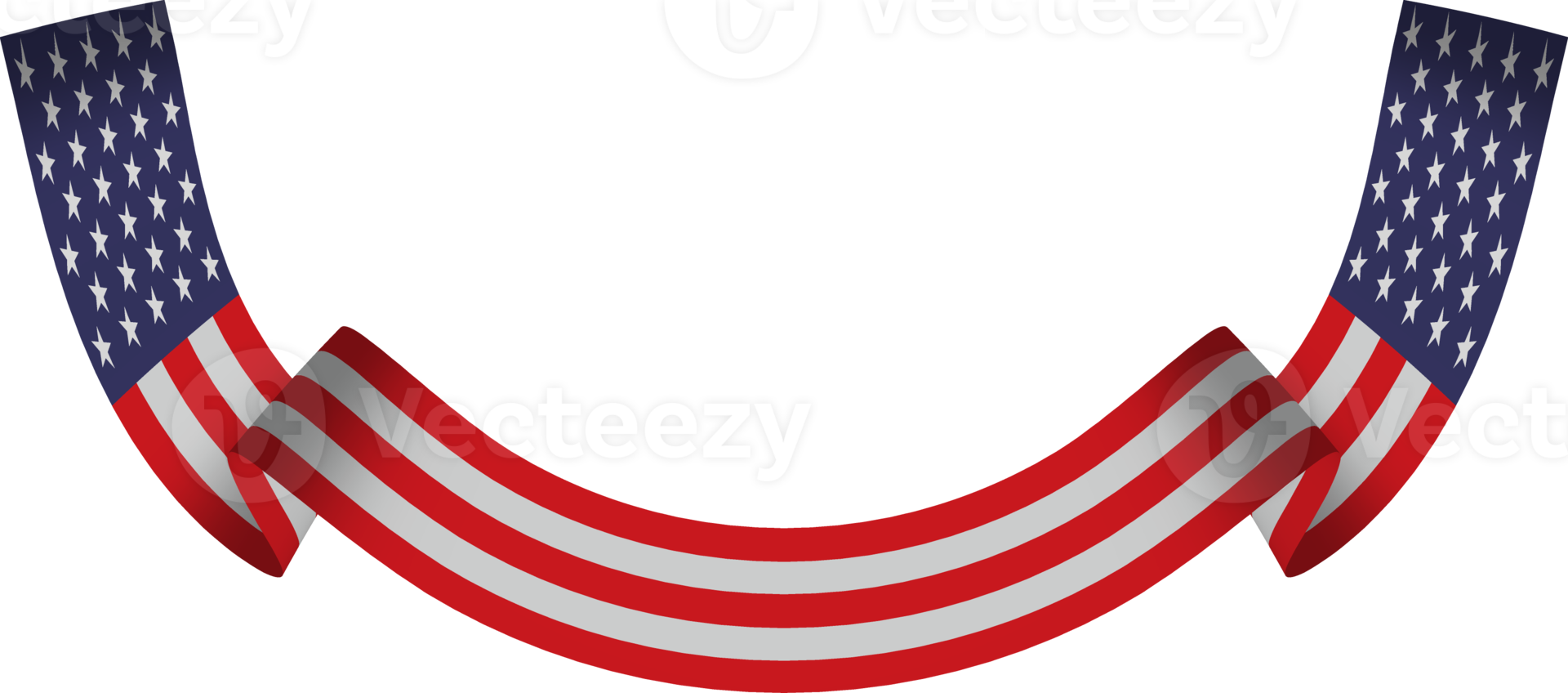 American flag ribbon png