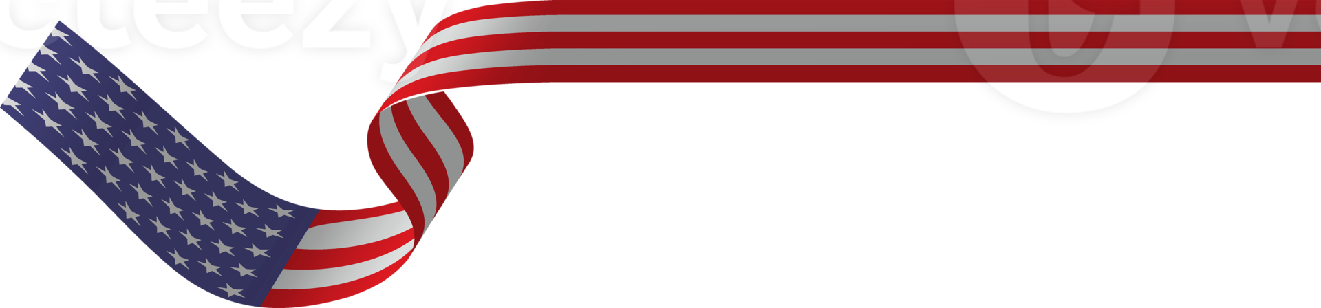 American flag ribbon png