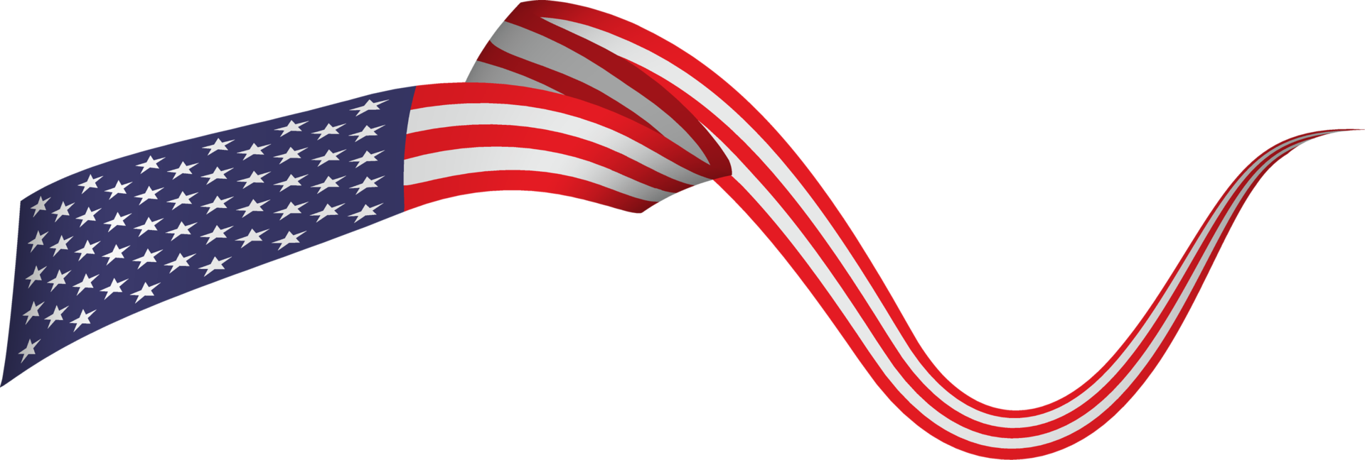 Free American flag ribbon 10170872 PNG with Transparent Background