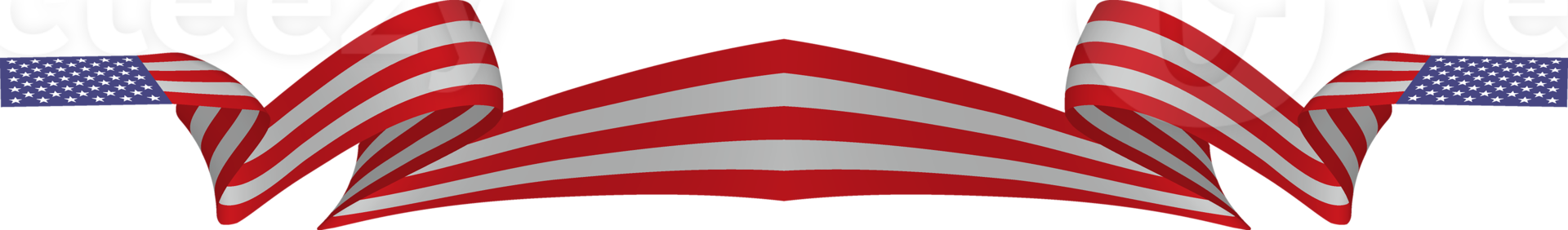 American flag ribbon png