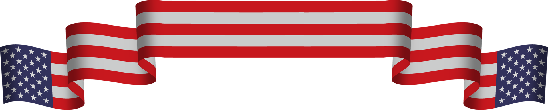 American flag ribbon 10170876 PNG