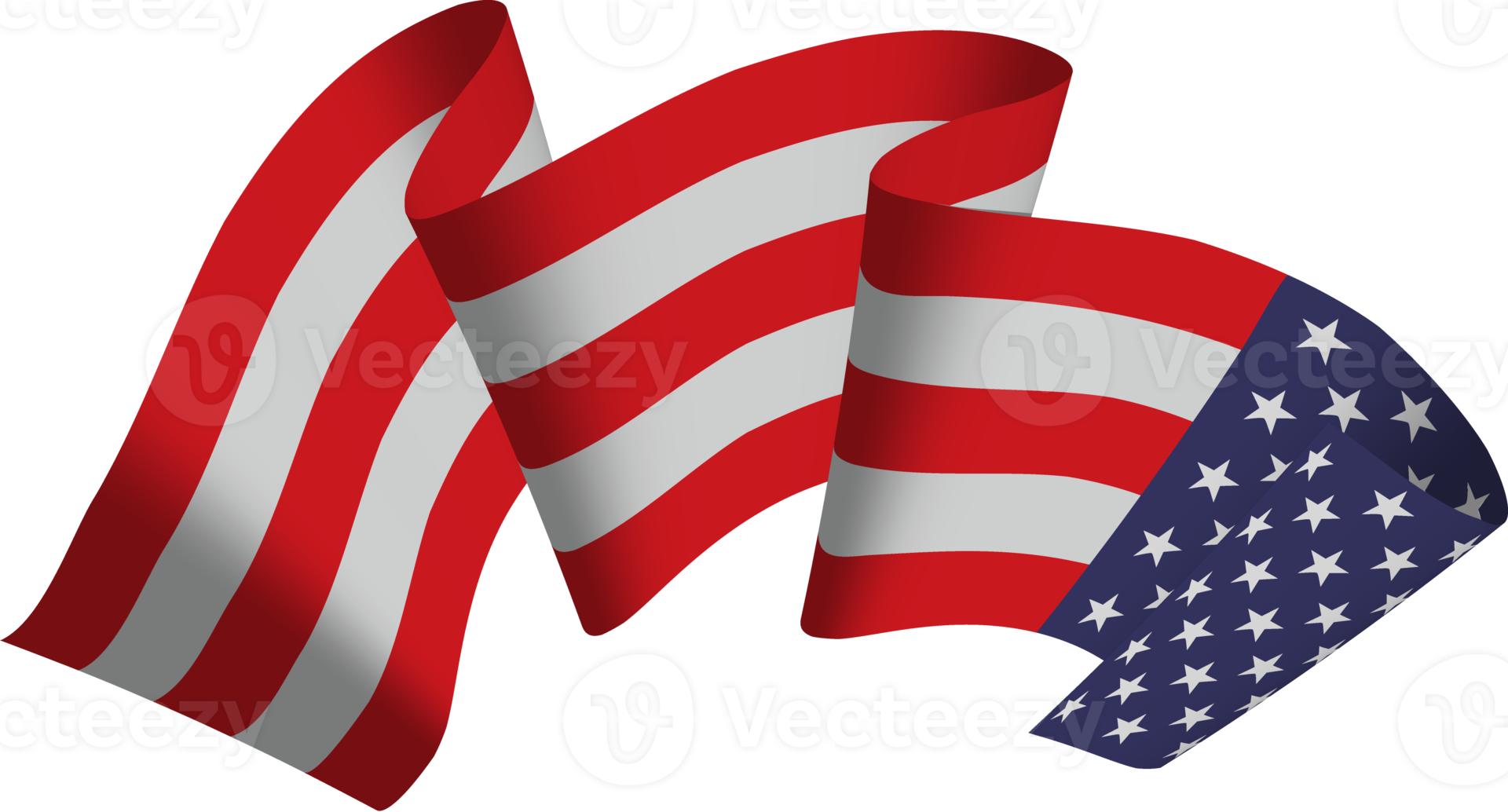 American flag ribbon 10170877 PNG