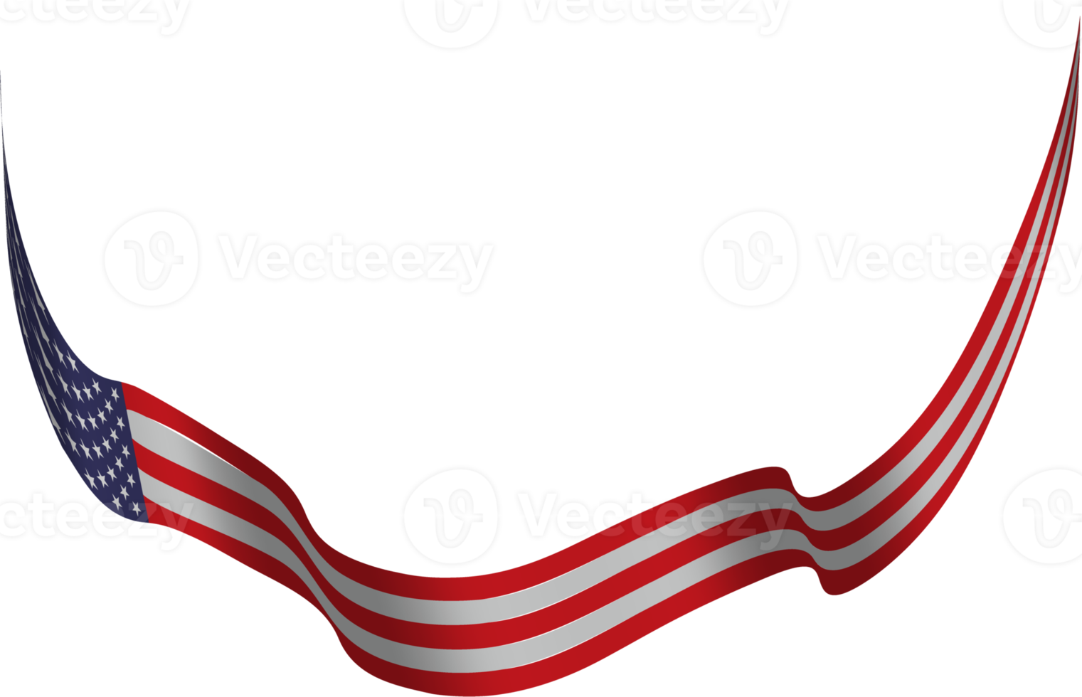 American flag ribbon png