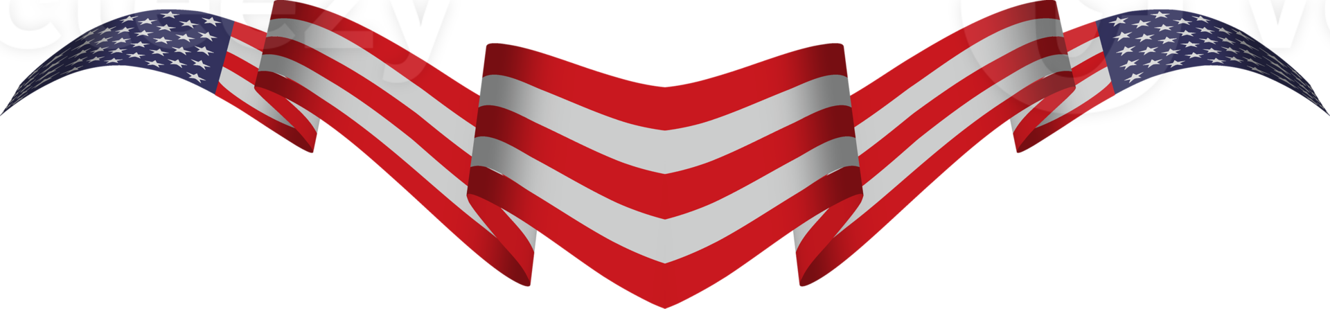 American flag ribbon png