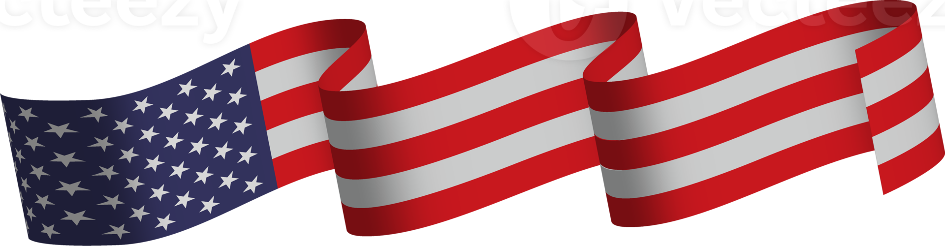 American flag ribbon 10170881 PNG