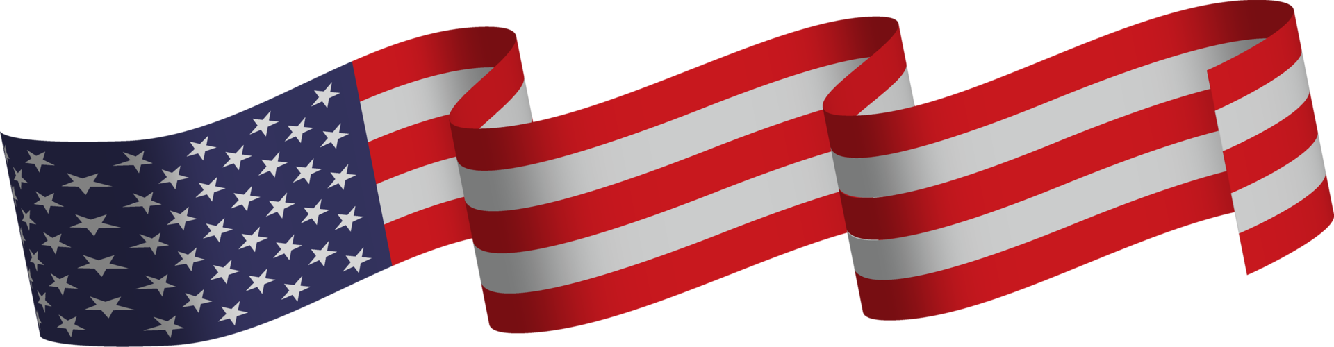 American flag ribbon 10170881 PNG