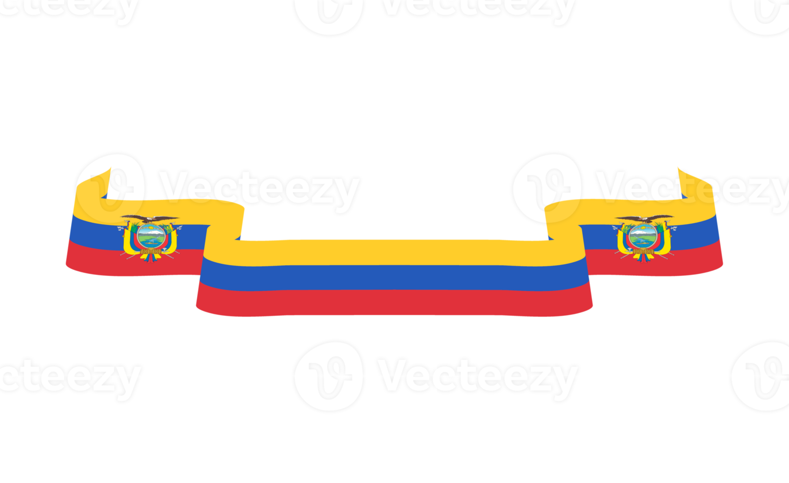 Ecuador flag ribbon flutter png