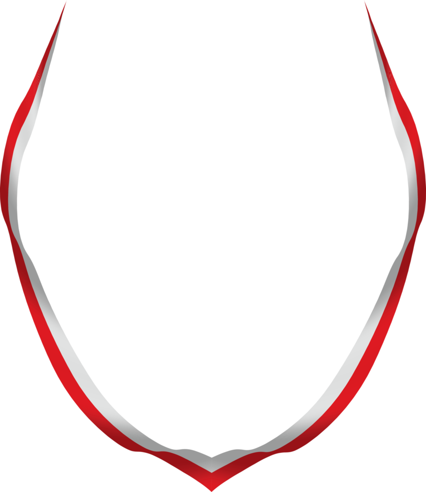 Indonesia flag frame png