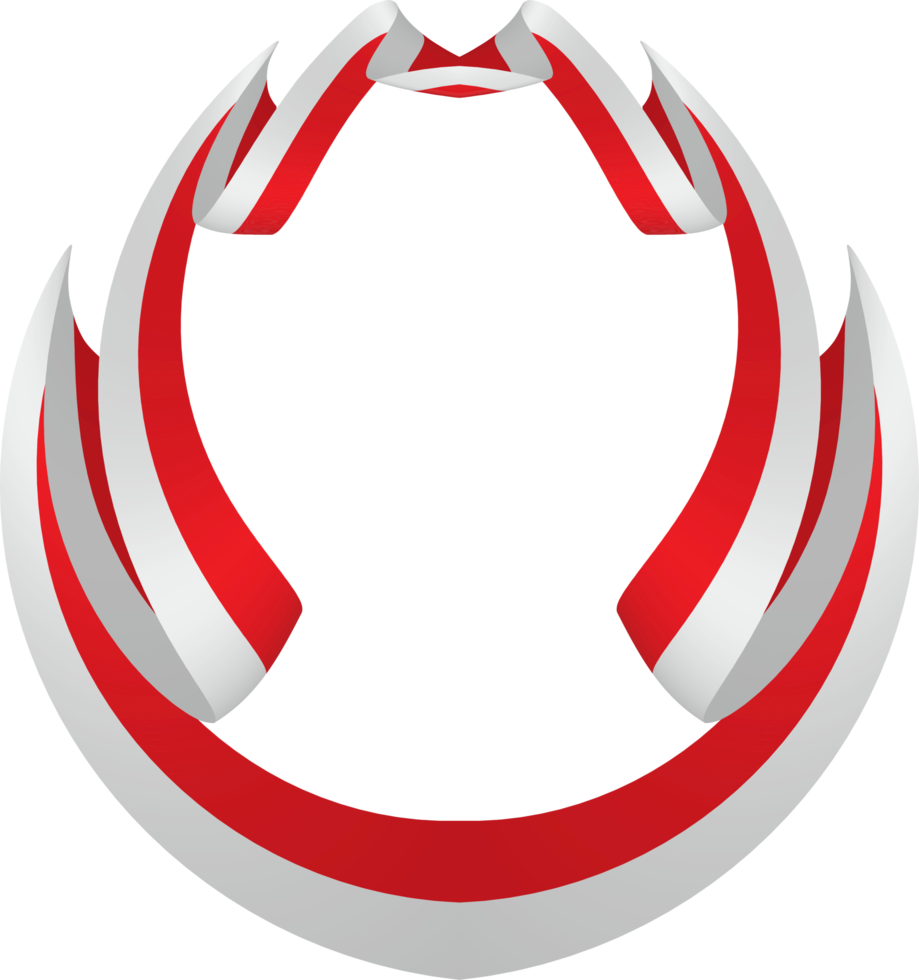 Indonesia flag frame png