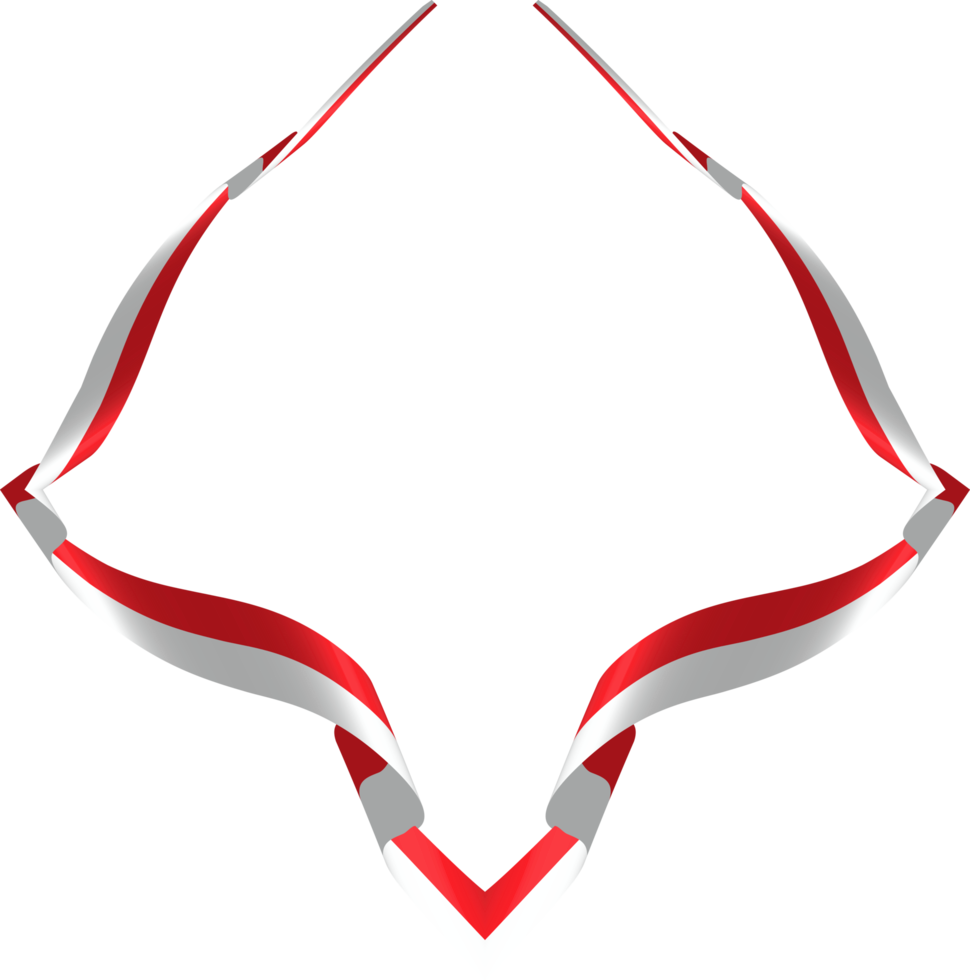 Indonesia flag frame png